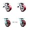Service Caster 5 Inch Poly on Aluminum Caster Set with Ball Bearings 2 Brakes 2 Swivel Lock SCC SCC-TTL30S520-PAB-2-BSL-2 - alternate 5